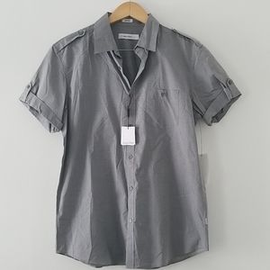 Calvin Klein Men's Short Sleeve Button Down [NWT]